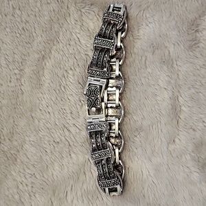 Vintage Sterling Silver Marcasite Bracelet